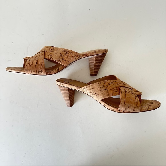 NEW Donald Pliner Aylla Cork Heeled Women's Sandals, Sz7M - Picture 8 of 14